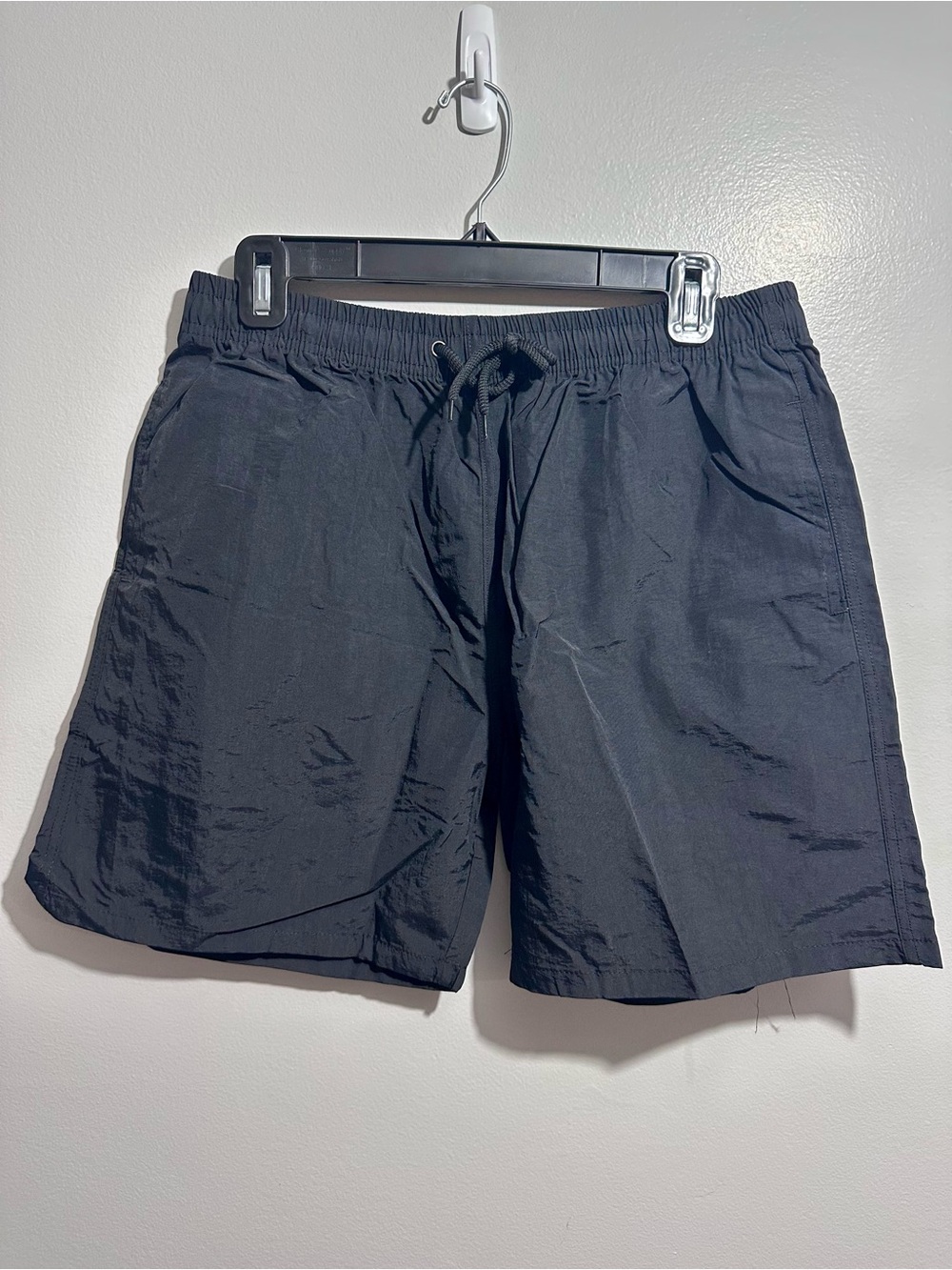 Black Athletic Drawstring Shorts Size XXL (1385)